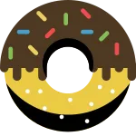 Donut Chocolate SVG Icon